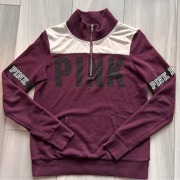 PINK half zip pullover - Picture 1 of 3